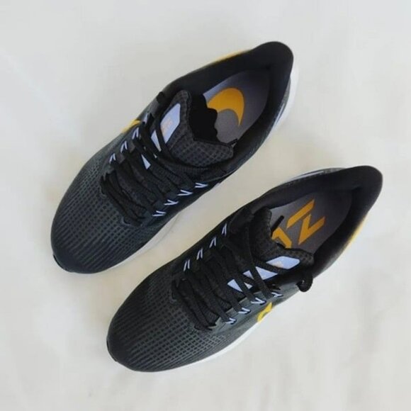 10 WOMEN'S Nike AIR ZOOM PEGASUS 39 BLACK PURPLE / YELLOW DH4072-004 - Picture 5 of 10